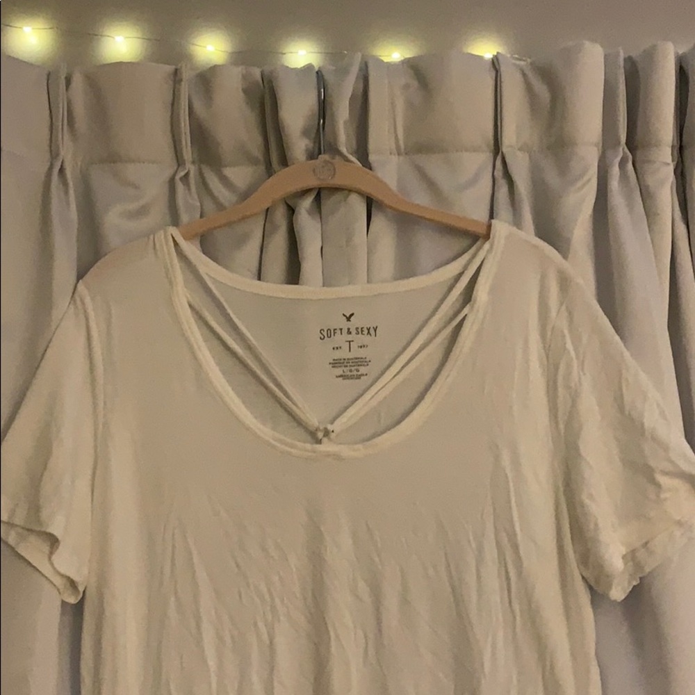 Strappy Short Sleeve Tee